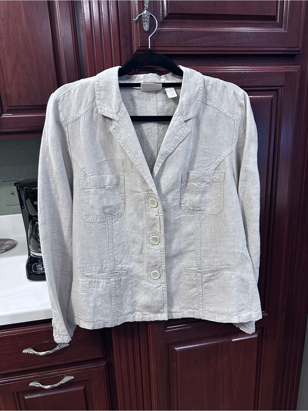 Chico 2 - Large Linen Women's Casual Blazer Jacket